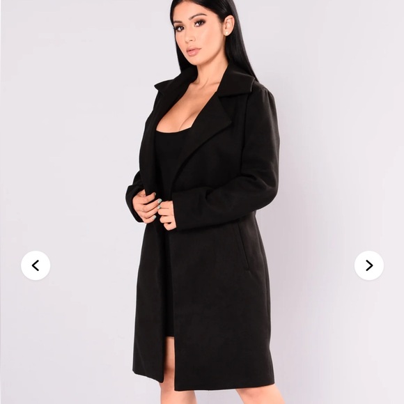 Fashion Nova Jackets & Blazers - Fashion Nova NWT Upper East Side black coat woman size small